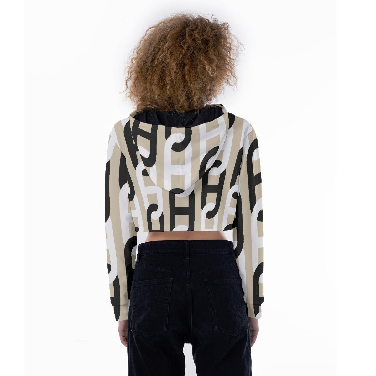 All-Over Print Women's Crop Top Hoodie