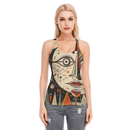 All-Over Print Women's Racer Vest | 190GSM Cotton