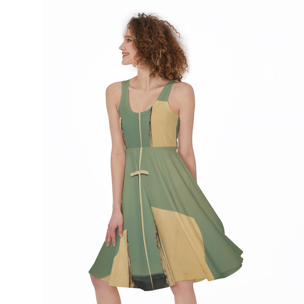 All-Over Print Women's Sleeveless Dress