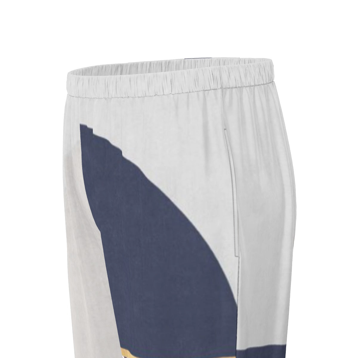 All-Over Print Women's Long Sleeve Pajama Set With Black Contrast Piping