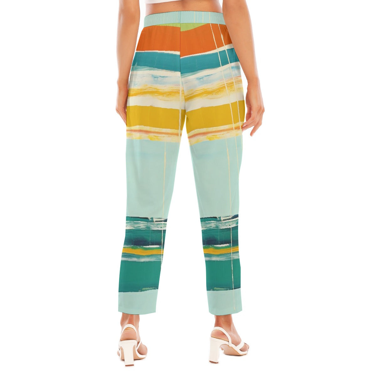 All-Over Print Women's Loose Straight-leg Pants