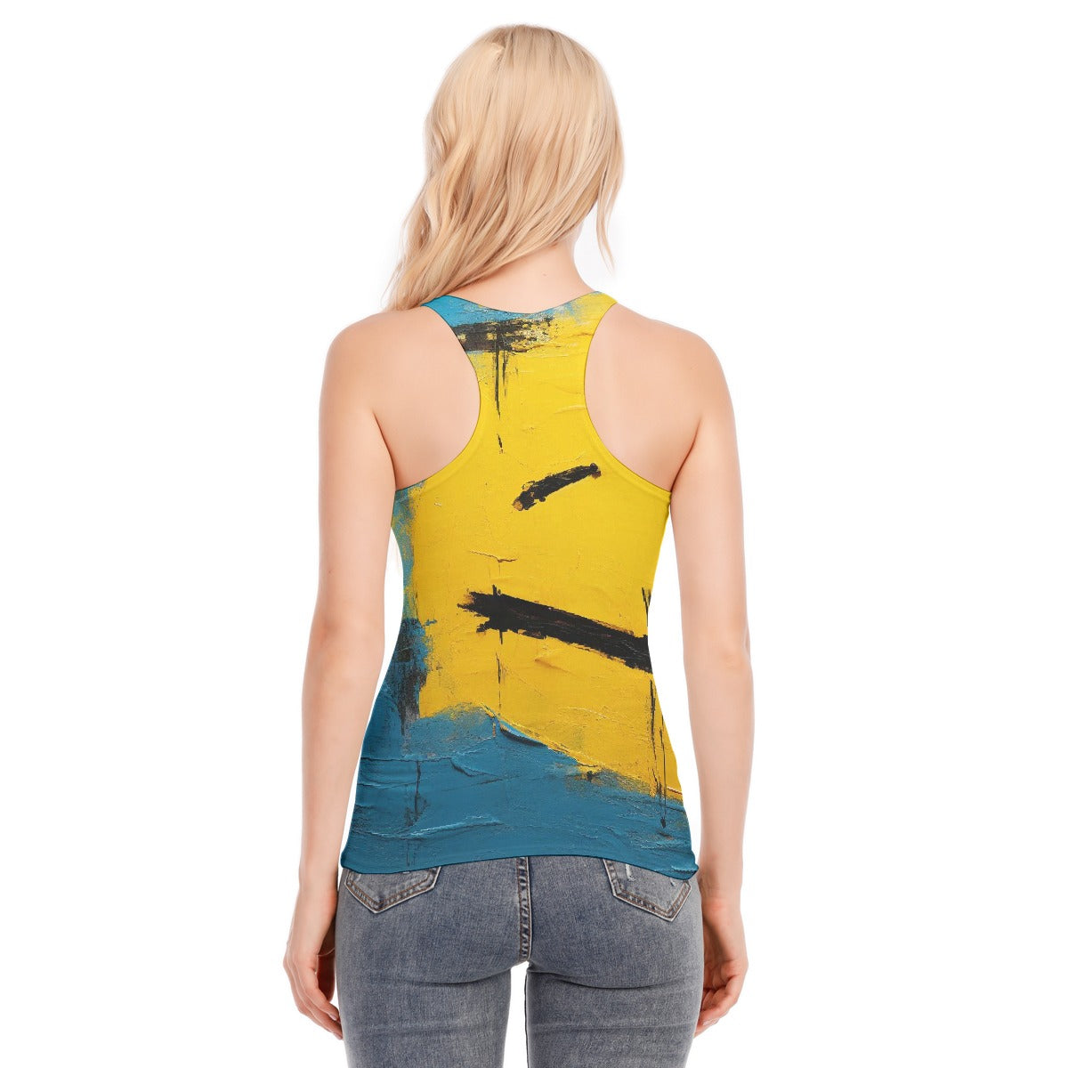 All-Over Print Women's Racer Vest | 190GSM Cotton