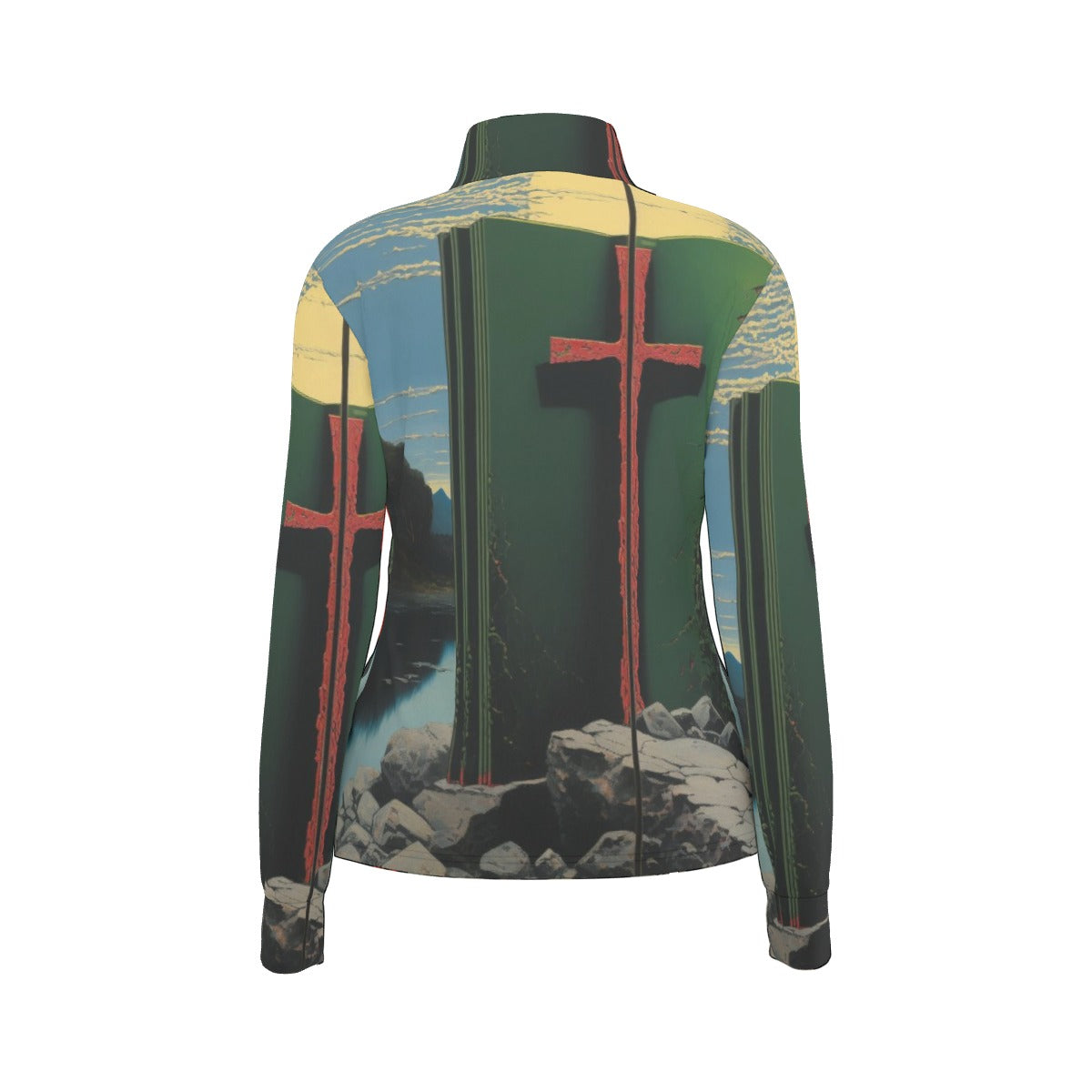 All-Over Print Women's Long Sleeve Thumbhole Jacket