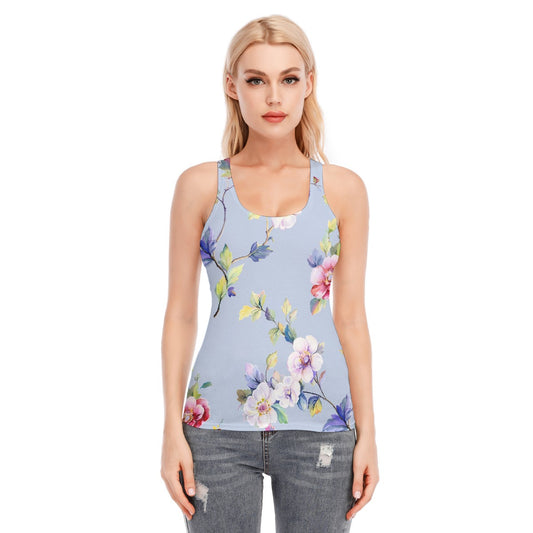 All-Over Print Women's Racer Vest | 190GSM Cotton