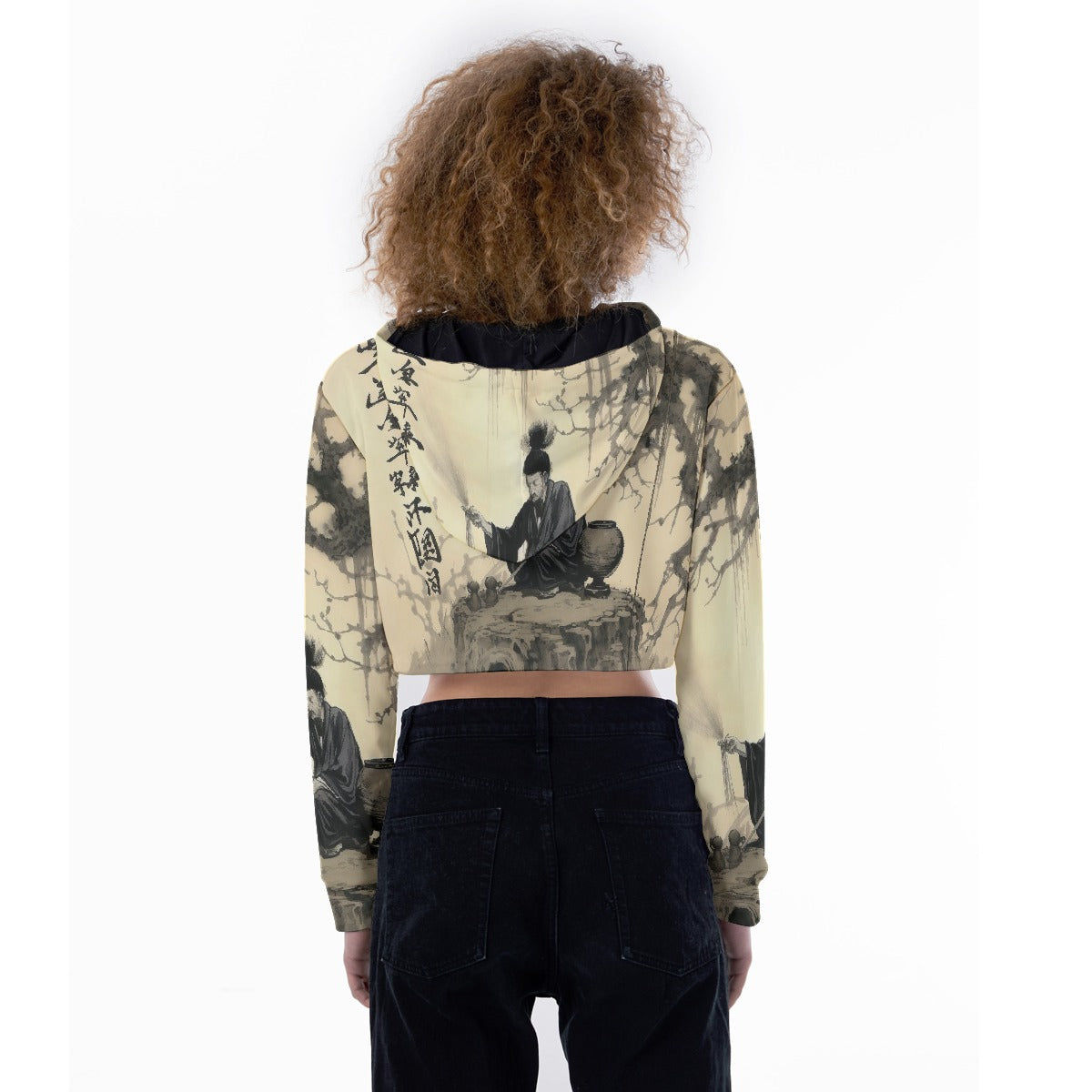 All-Over Print Women's Crop Top Hoodie