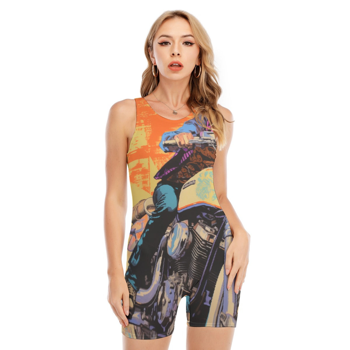 All-Over Print Women's Sleeveless One-piece Swimsuit