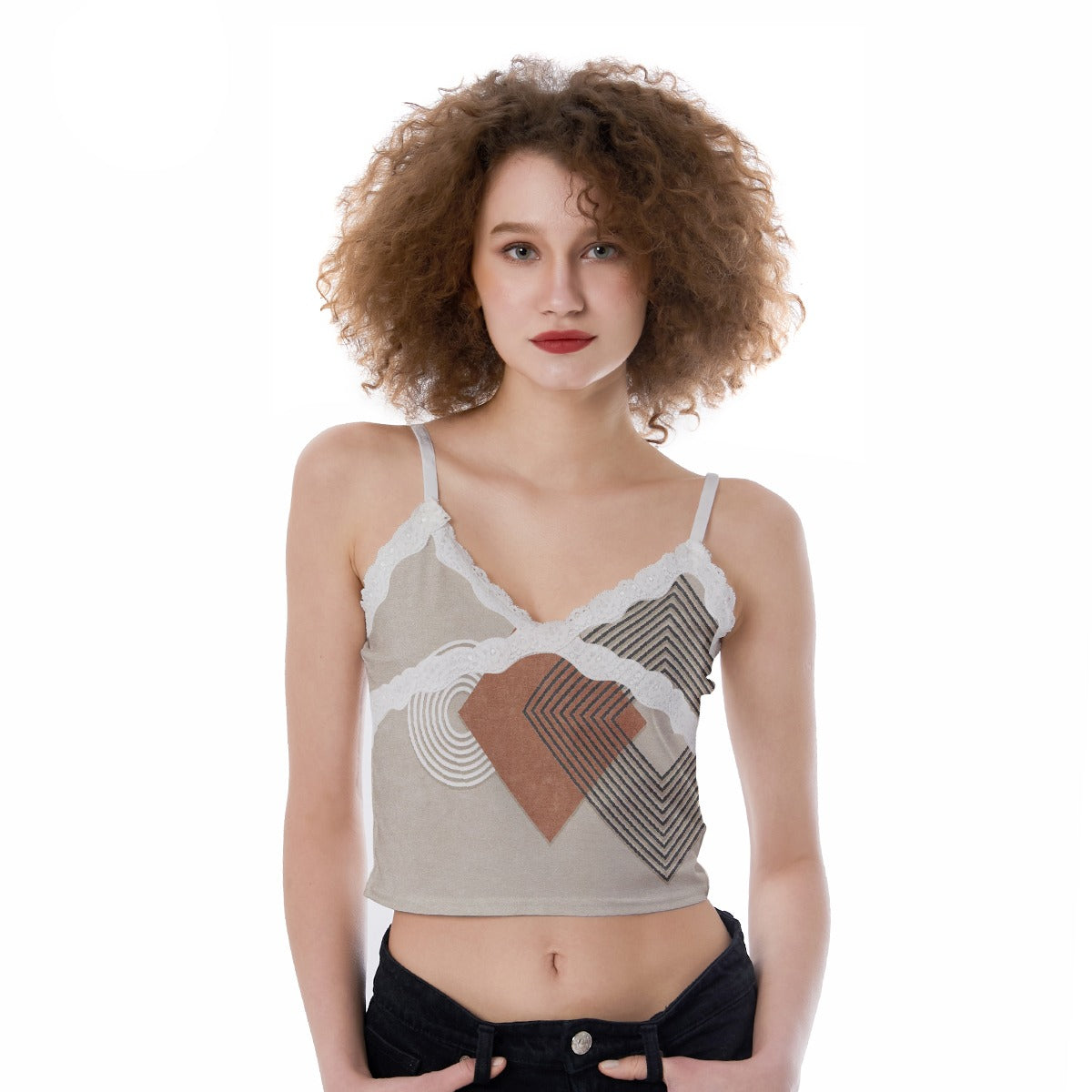 All-Over Print Women's Lace Camisole