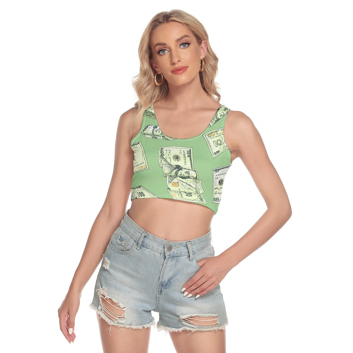 All-Over Print Women's Sport Crop Tank Top