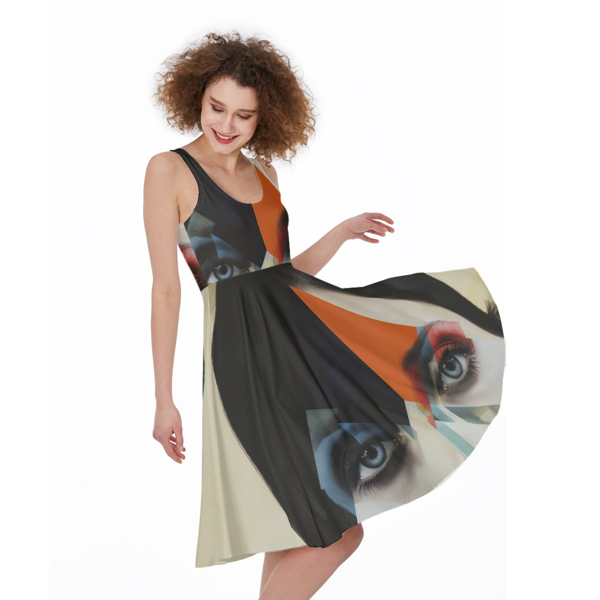 All-Over Print Women's Sleeveless Dress