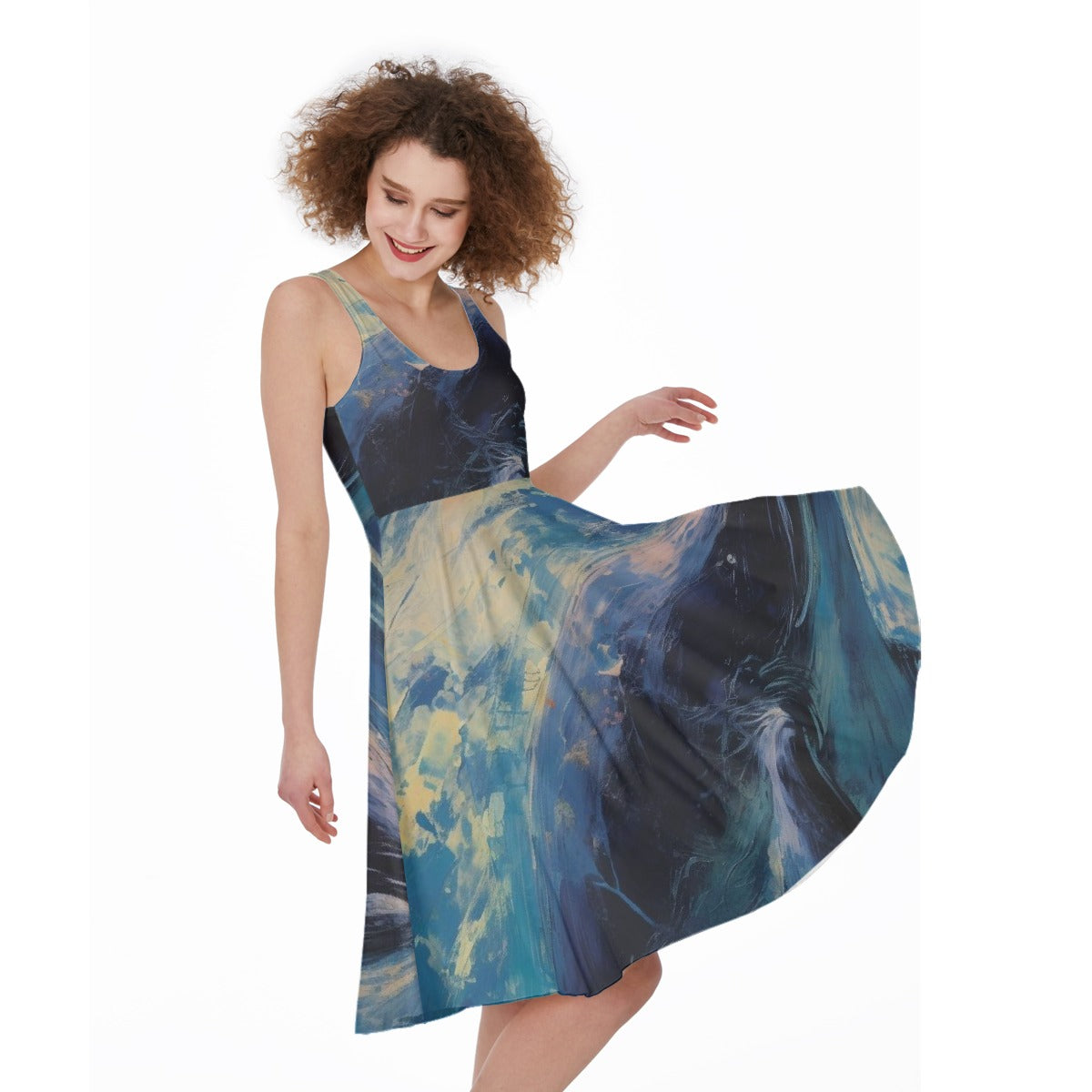 All-Over Print Women's Sleeveless Dress