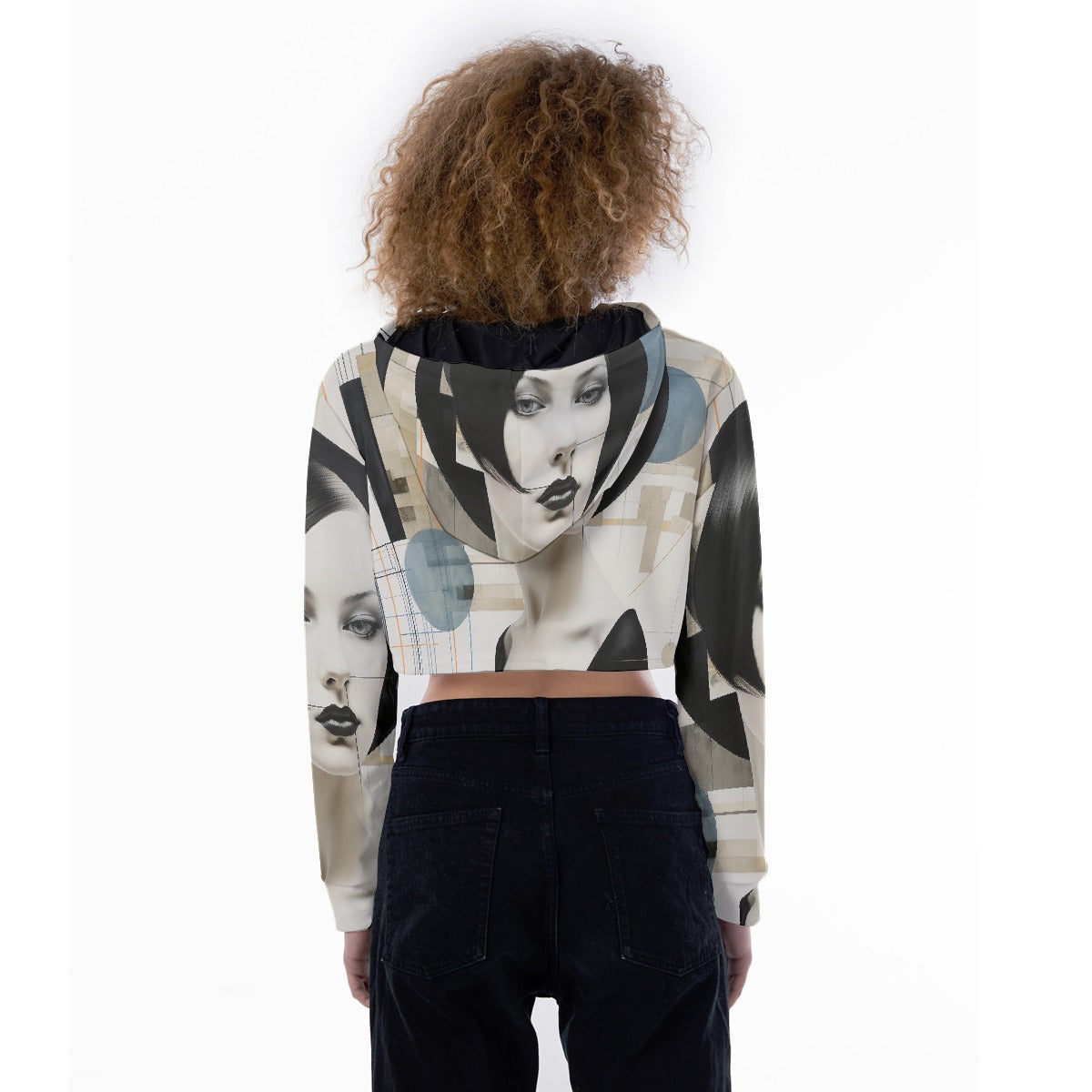 All-Over Print Women's Crop Top Hoodie