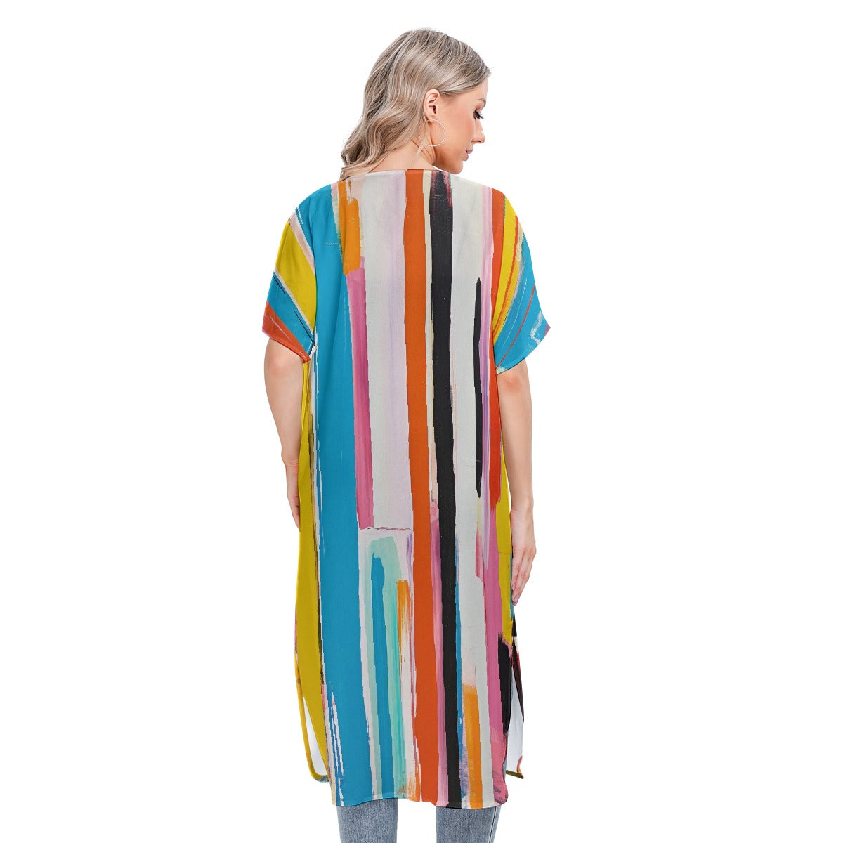 All-Over Print Women's Short Sleeve Cardigan