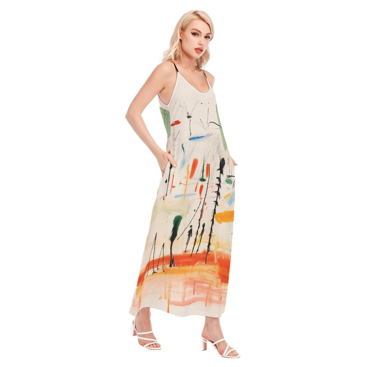 All-Over Print Women's Sling Dress