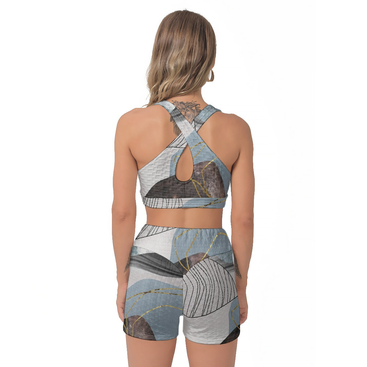 All-Over Print Women's Sports Bra Suit