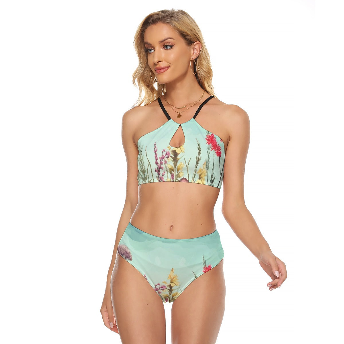 All-Over Print Women's Cami Keyhole One-piece Swimsuit