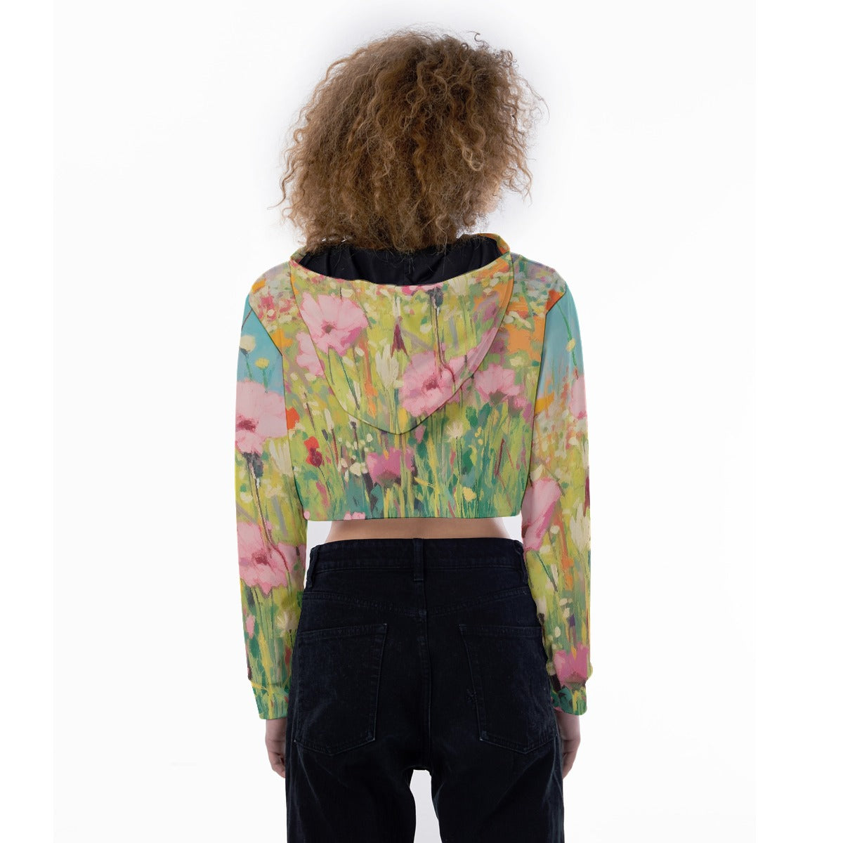 All-Over Print Women's Crop Top Hoodie