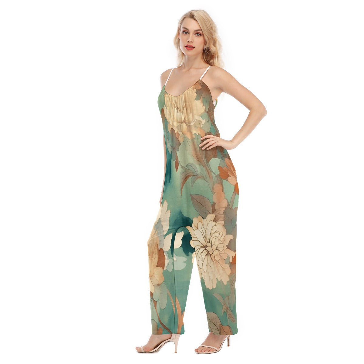 All-Over Print Women's Loose Cami Jumpsuit