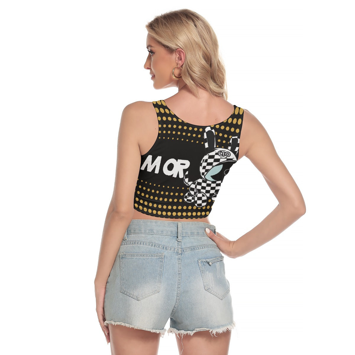 All-Over Print Women's Sport Crop Tank Top