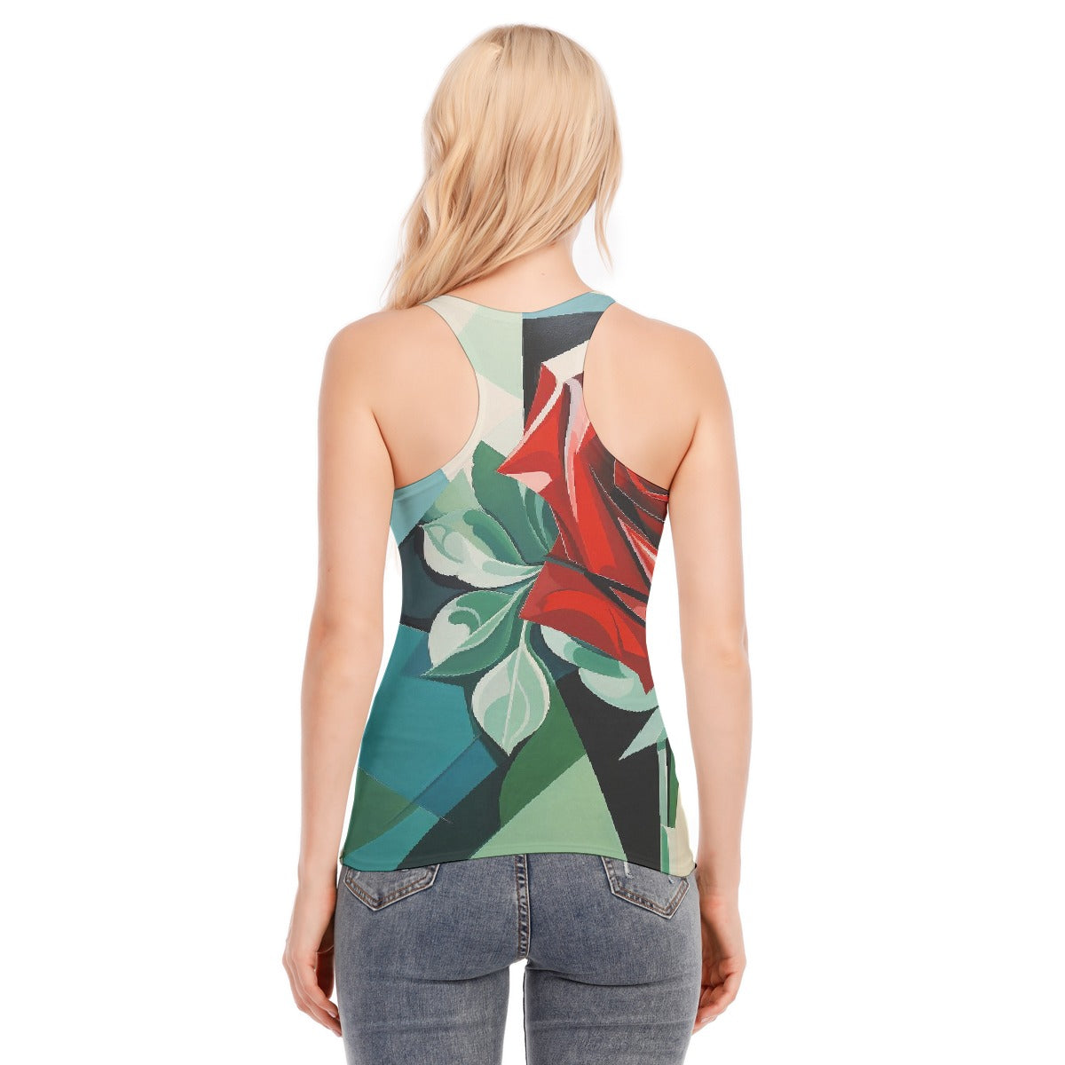 All-Over Print Women's Racer Vest | 190GSM Cotton