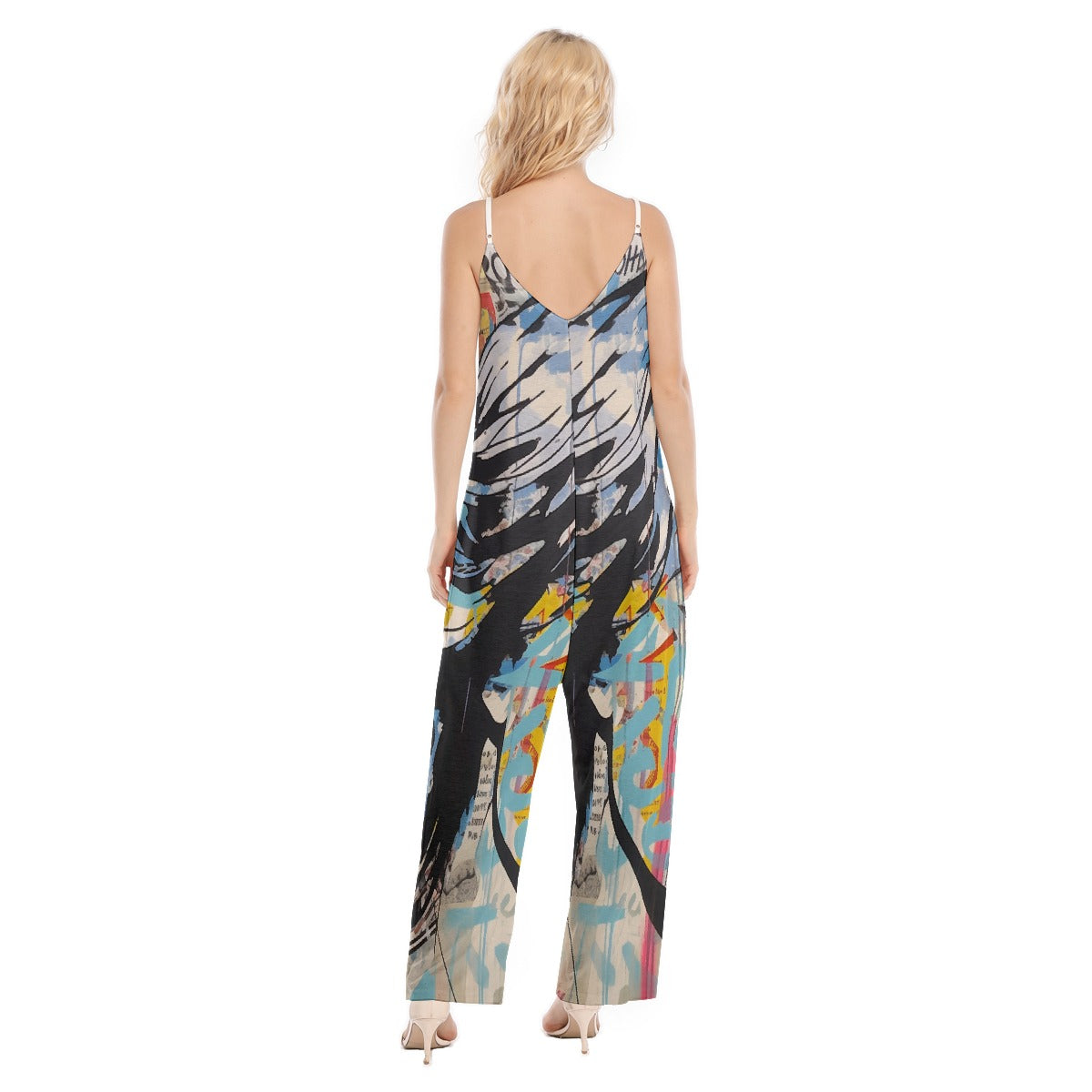 All-Over Print Women's Loose Cami Jumpsuit