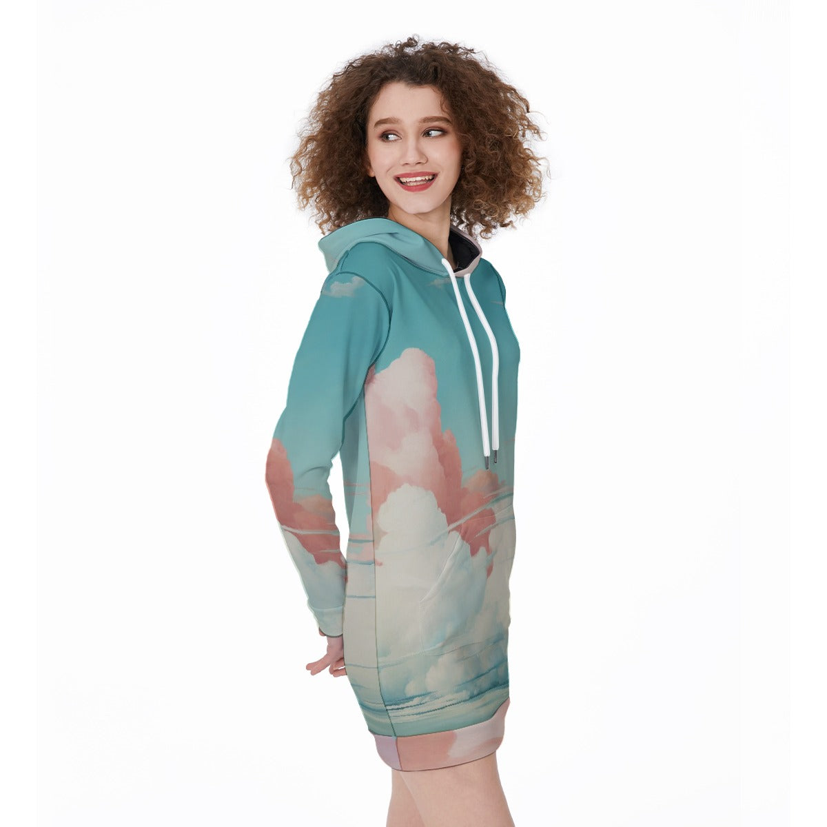 All-Over Print Women's Long Hoodie