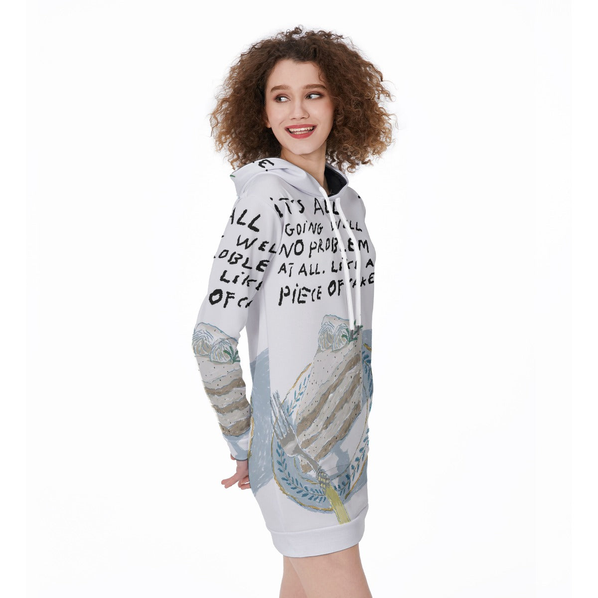 All-Over Print Women's Long Hoodie
