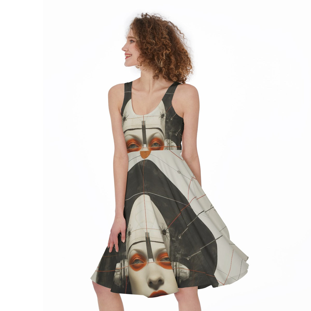 All-Over Print Women's Sleeveless Dress