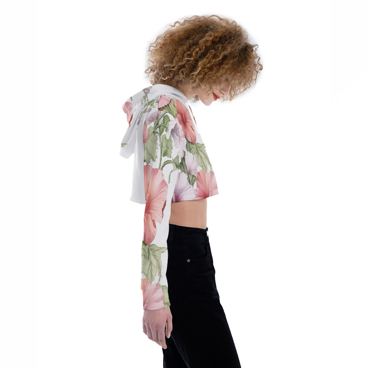 All-Over Print Women's Crop Top Hoodie
