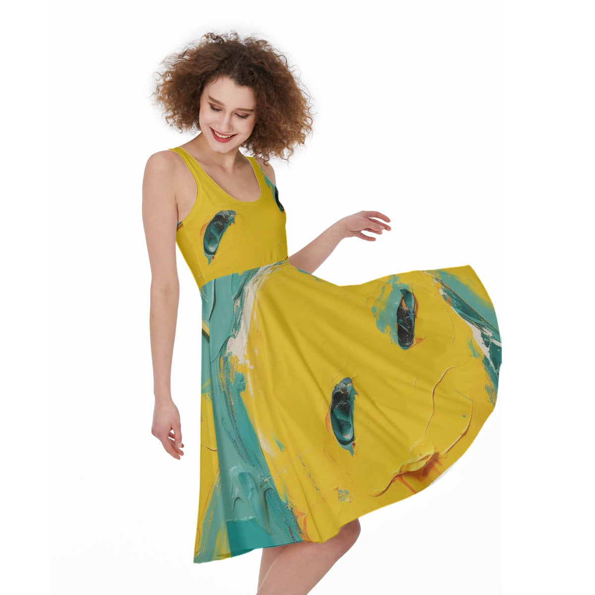 All-Over Print Women's Sleeveless Dress