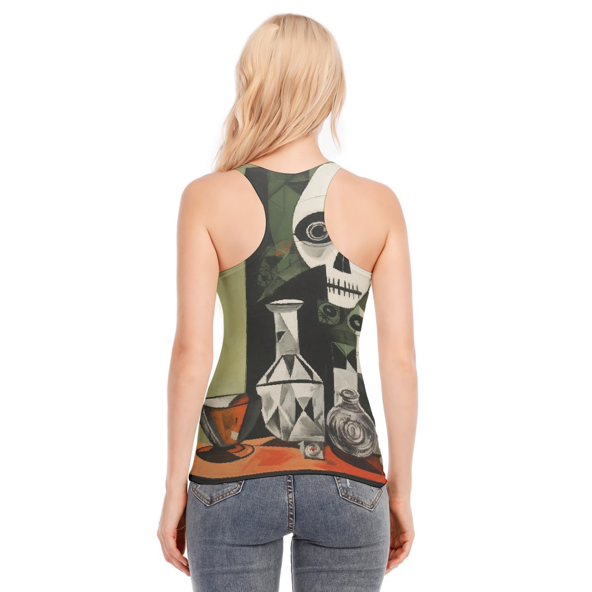 All-Over Print Women's Racer Vest | 190GSM Cotton
