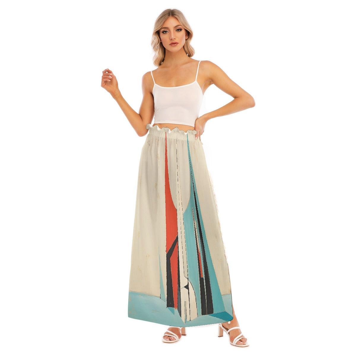 All-Over Print Women's Side Split Skirt