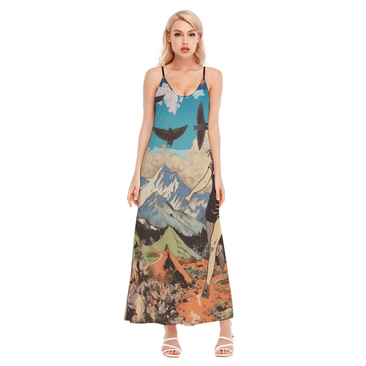 All-Over Print Women's Sling Dress