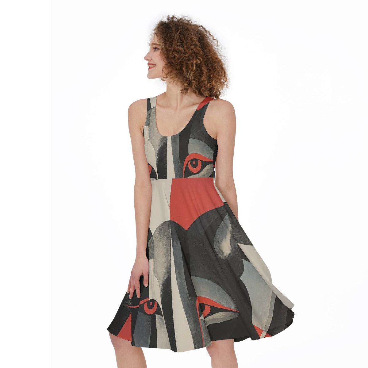 All-Over Print Women's Sleeveless Dress