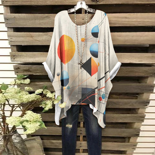 All-Over Print Women's Bat Sleeve Shirt