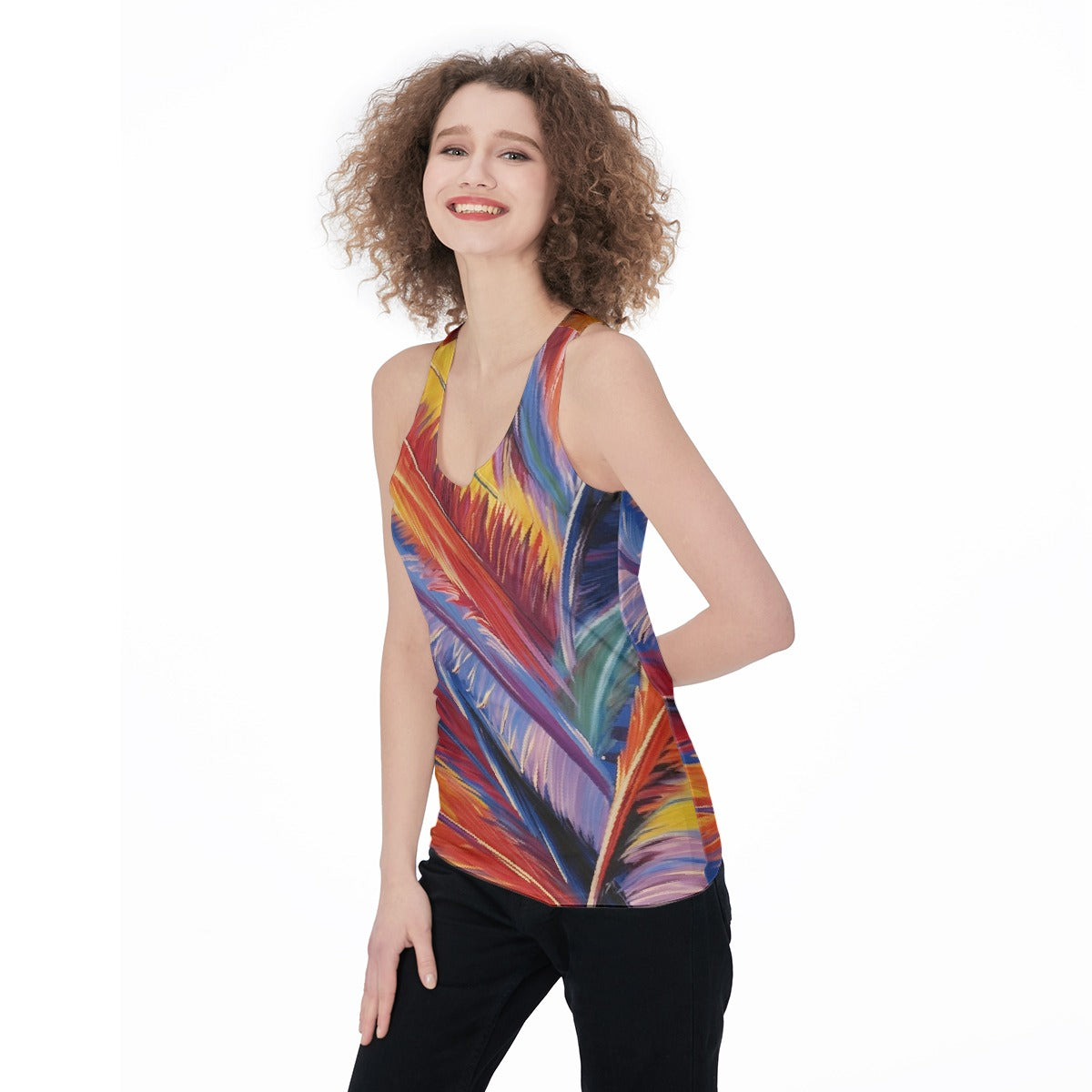 All-Over Print Women's Racerback Tank Top