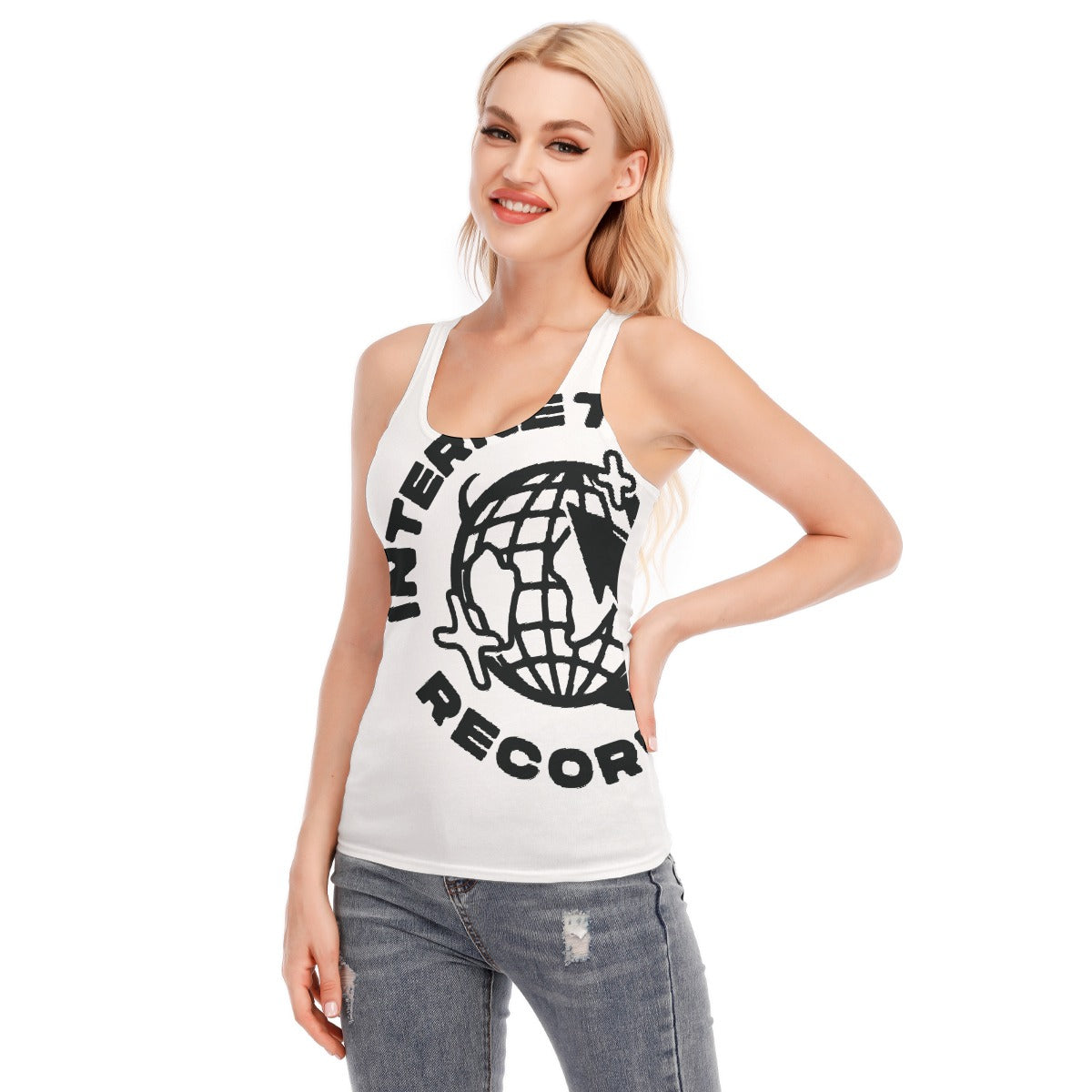 All-Over Print Women's Racer Vest | 190GSM Cotton