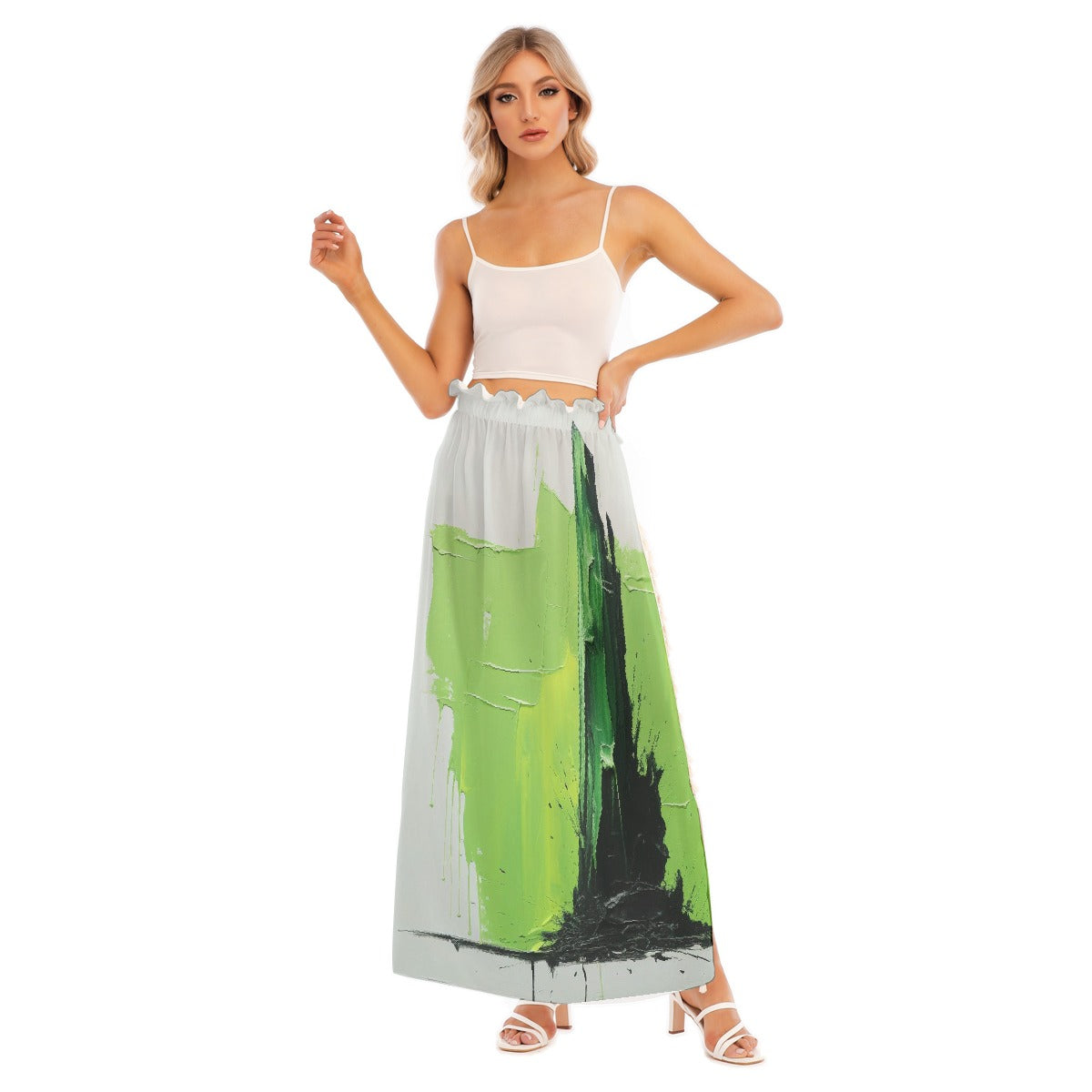 All-Over Print Women's Side Split Skirt