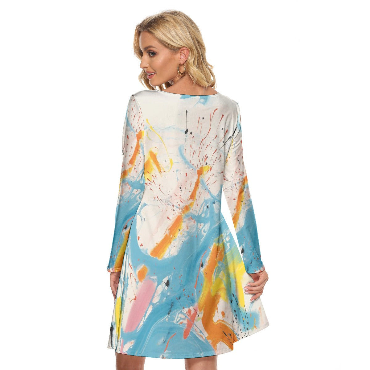 All-Over Print Women's Crew Neck Dress
