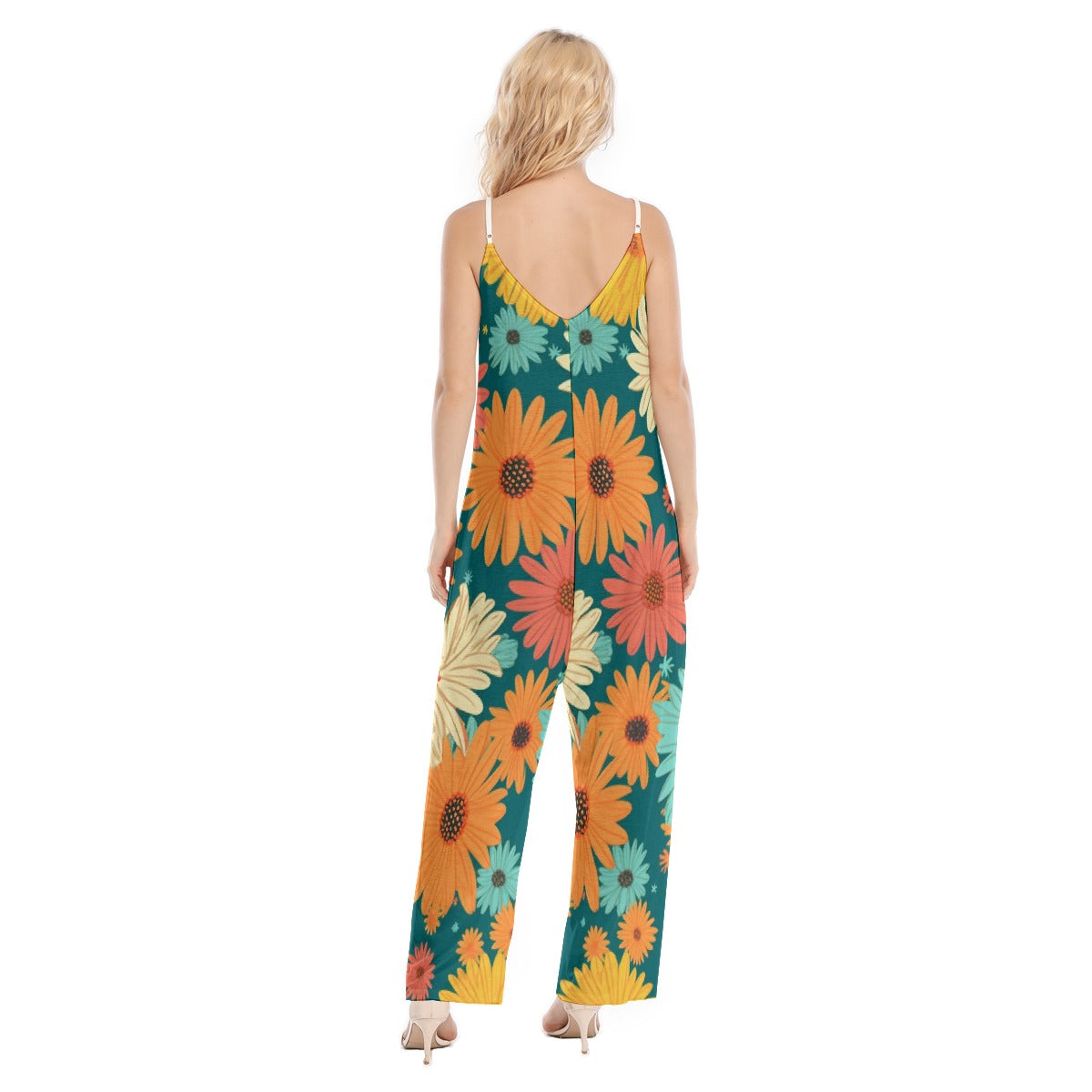 All-Over Print Women's Loose Cami Jumpsuit