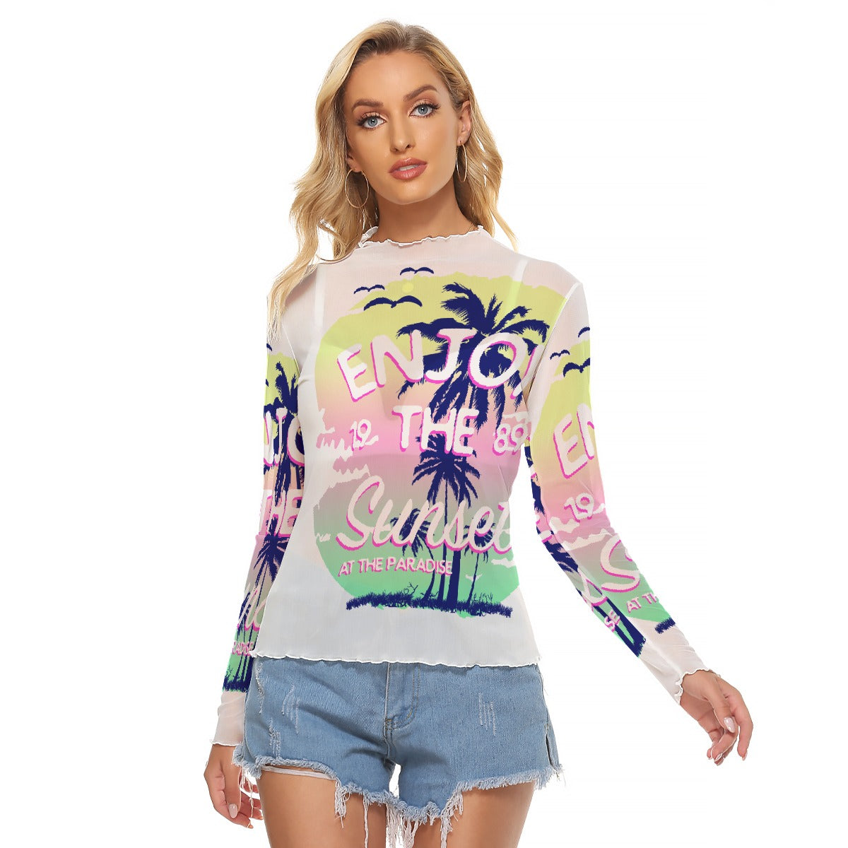 All-Over Print Women's Mesh T-shirt