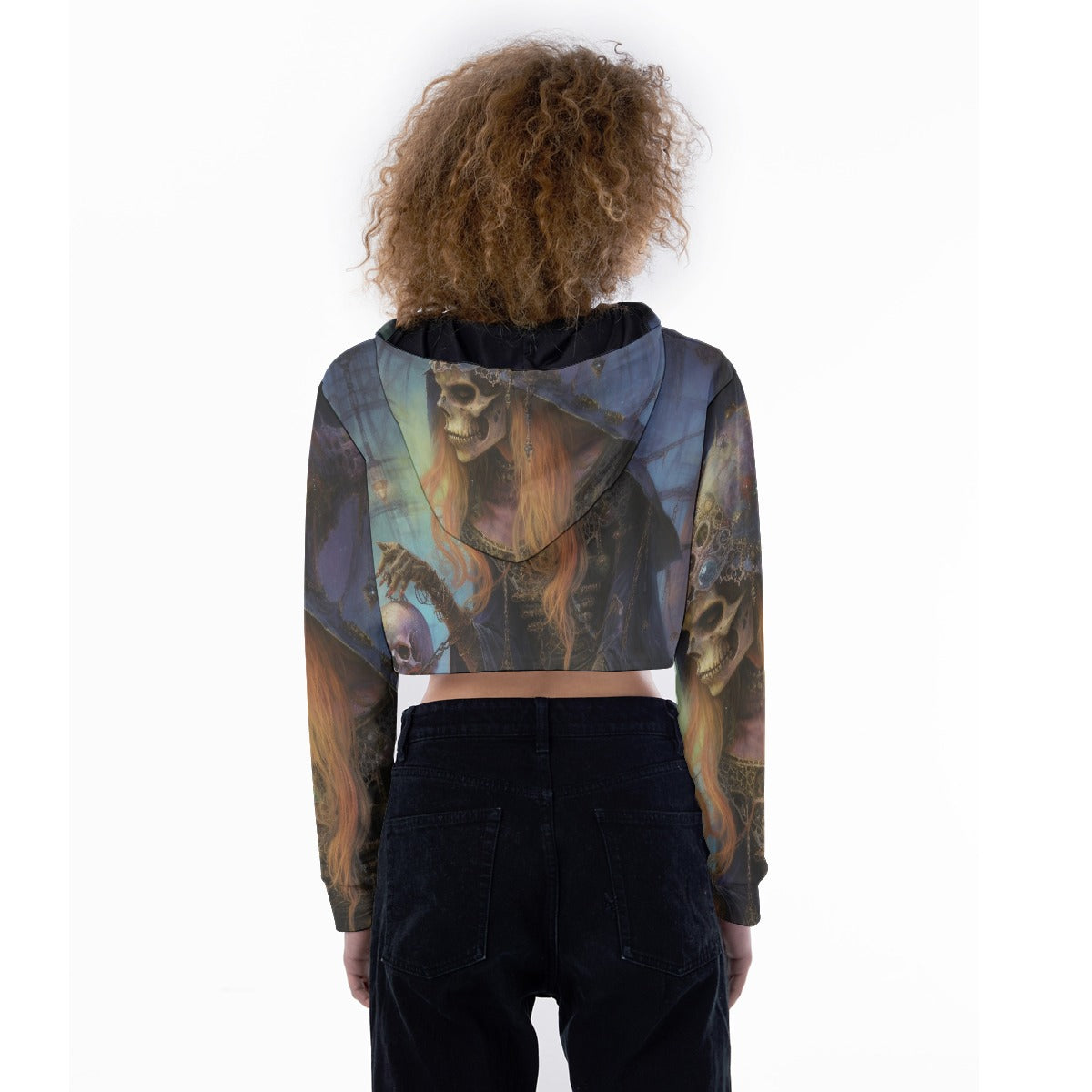 All-Over Print Women's Crop Top Hoodie