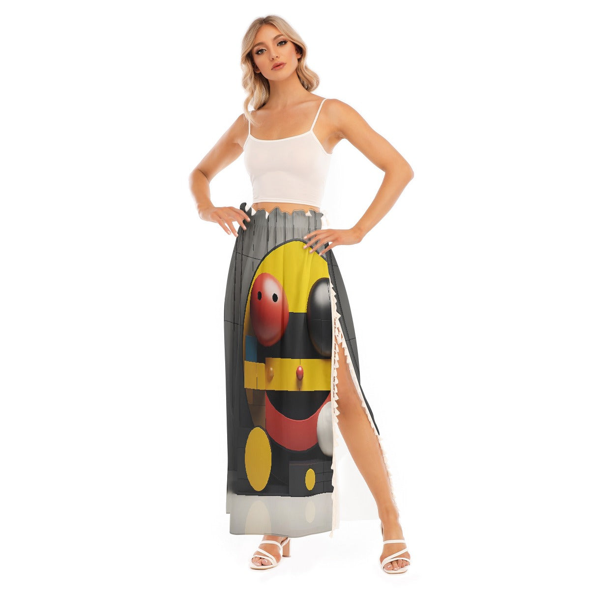 All-Over Print Women's Side Split Skirt