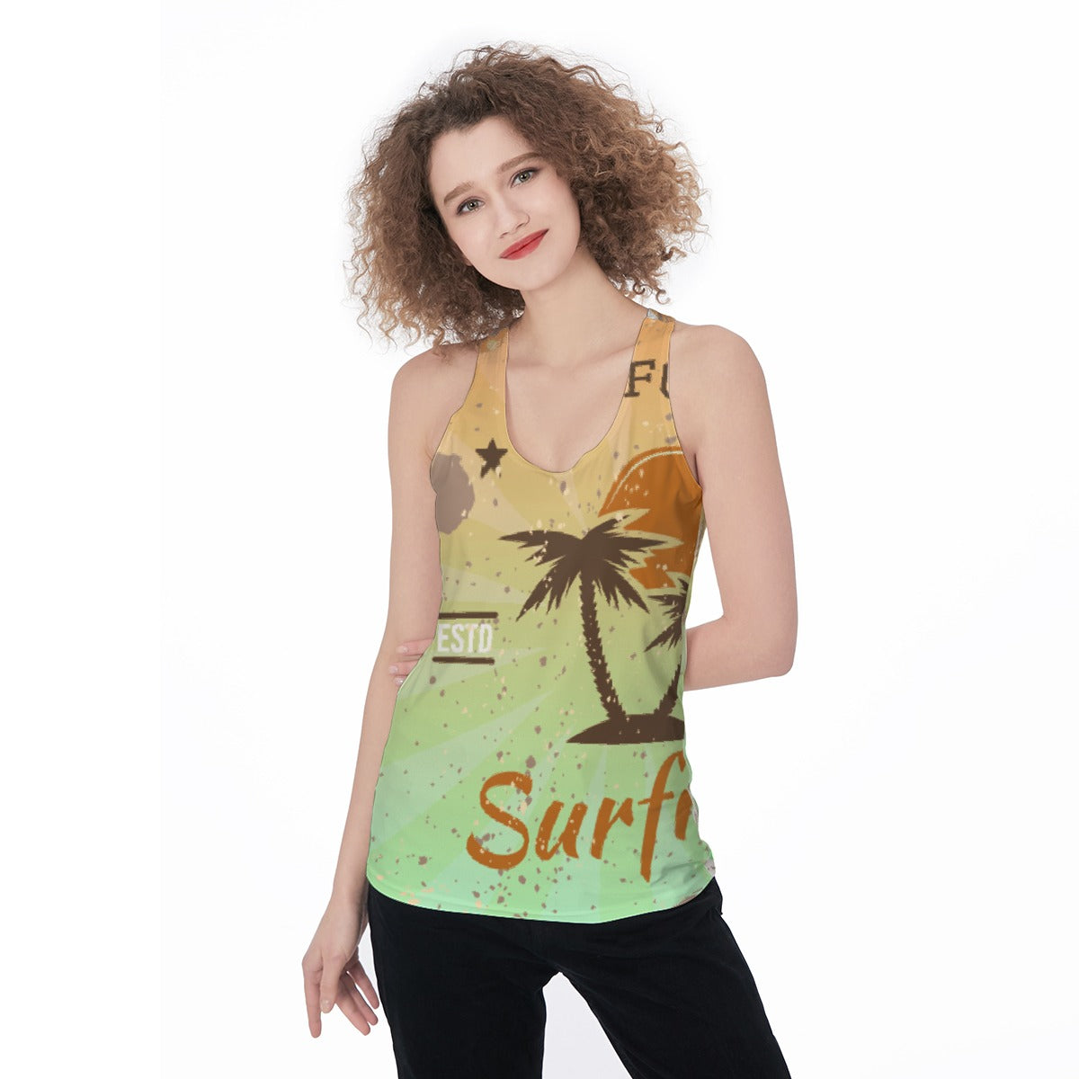 All-Over Print Women's Racerback Tank Top