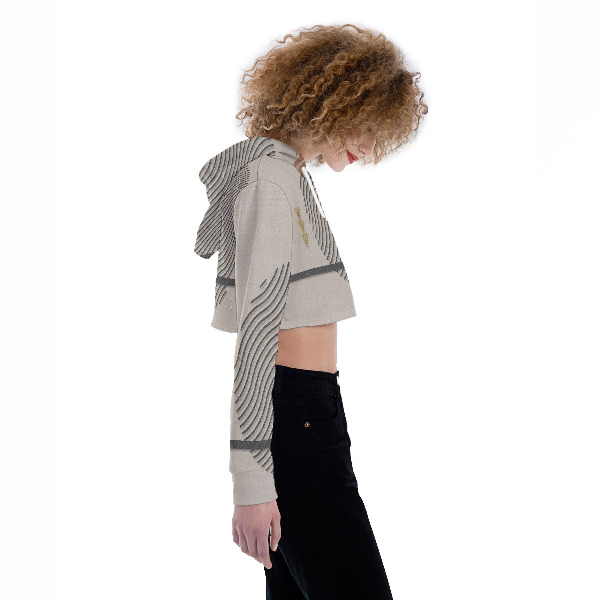 All-Over Print Women's Crop Top Hoodie