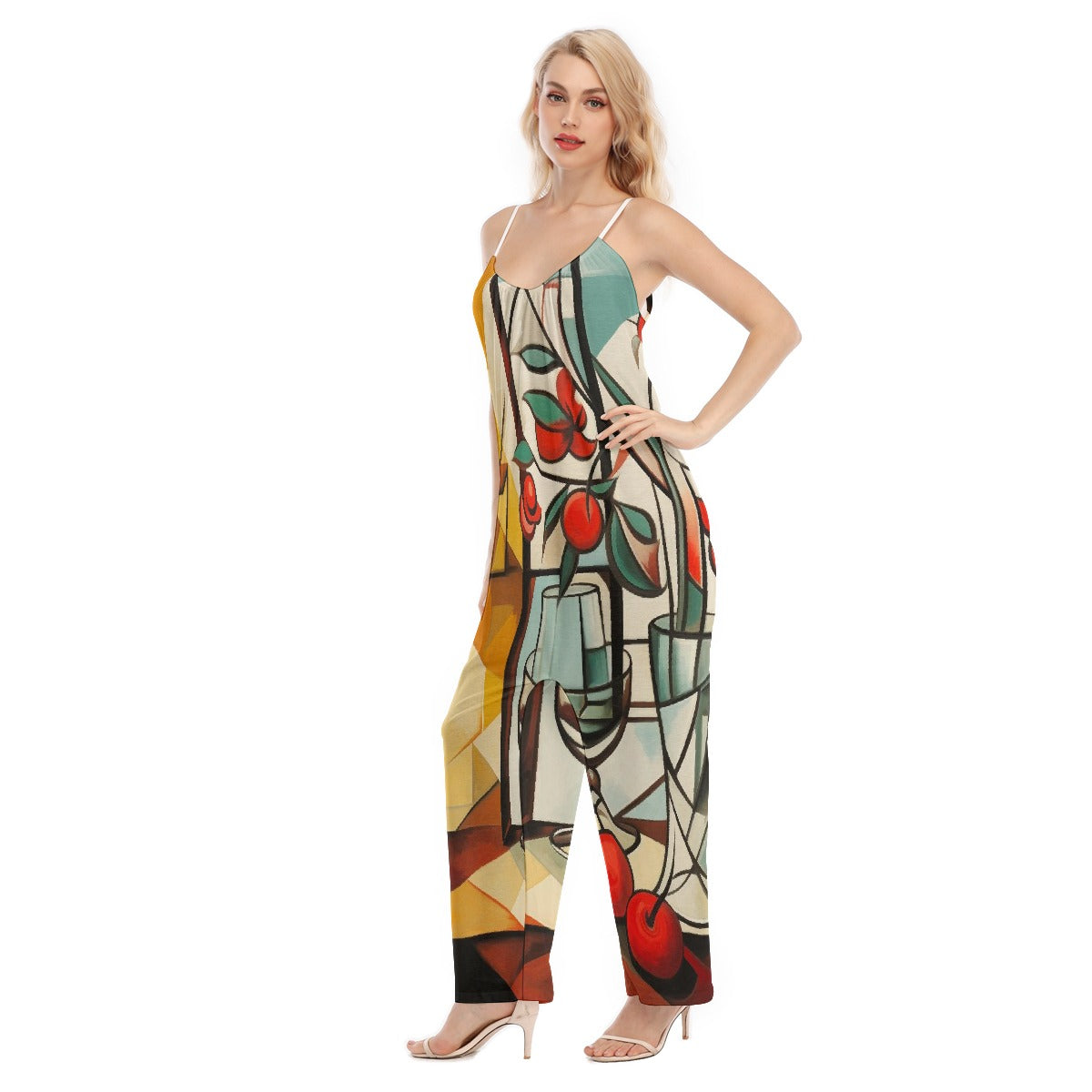 All-Over Print Women's Loose Cami Jumpsuit