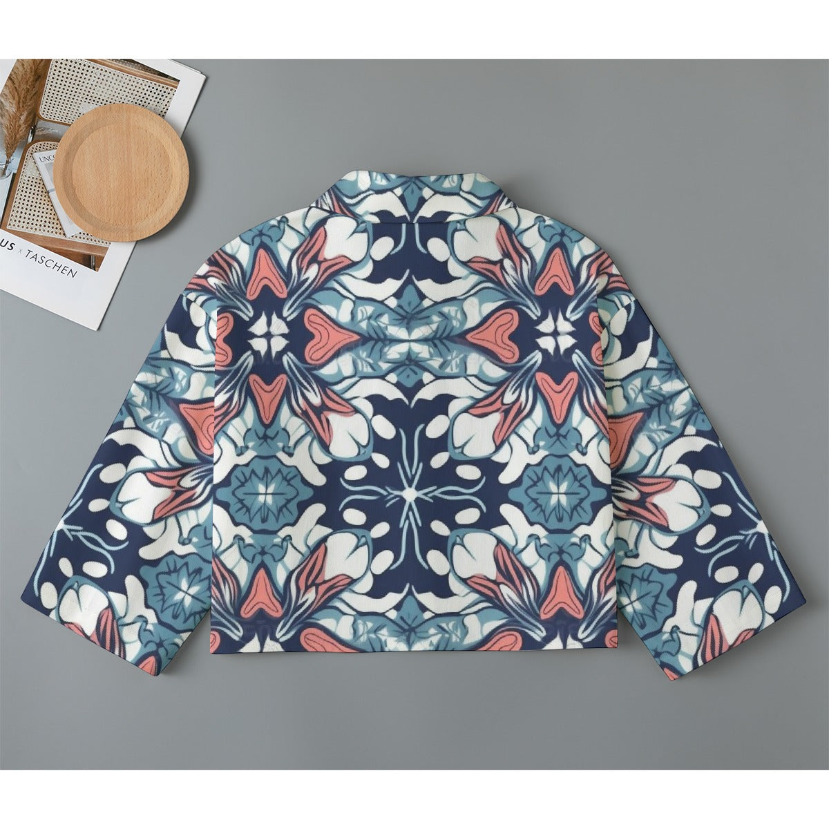 All-Over Print Women's Cropped Jacket | 245GSM Cotton