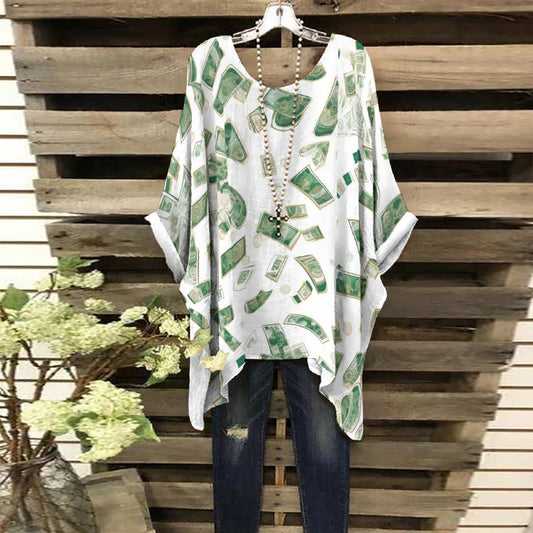 All-Over Print Women's Bat Sleeve Shirt