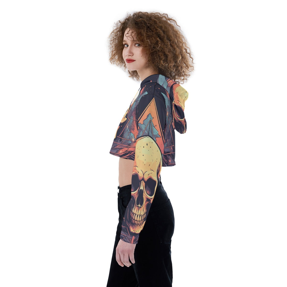 All-Over Print Women's Crop Top Hoodie