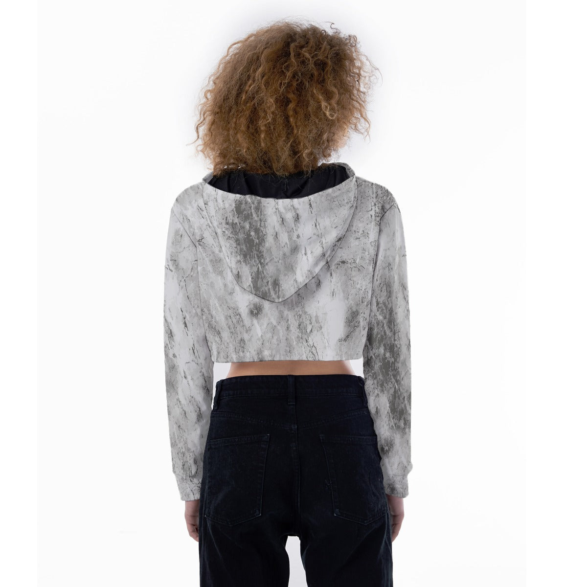 All-Over Print Women's Crop Top Hoodie