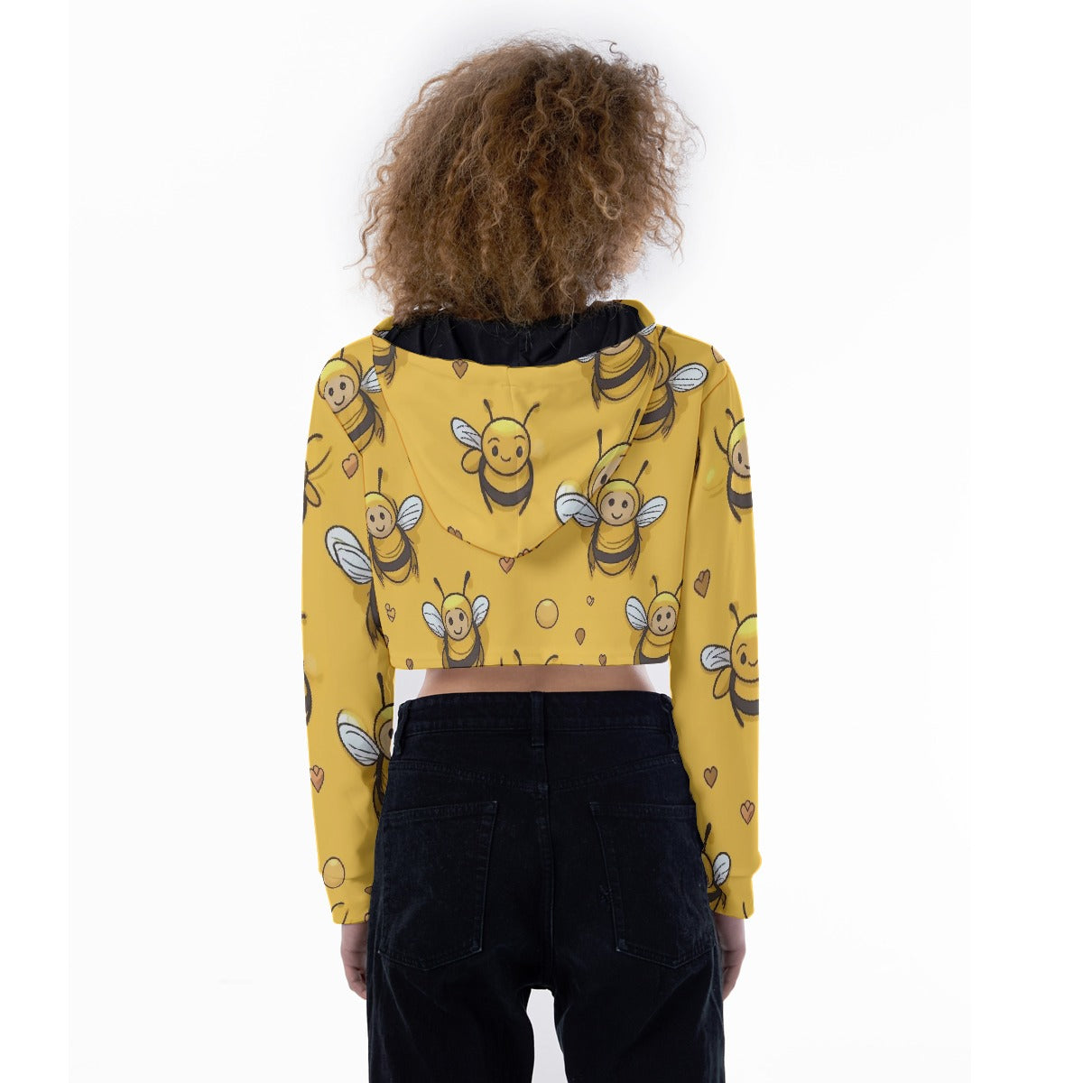 All-Over Print Women's Crop Top Hoodie